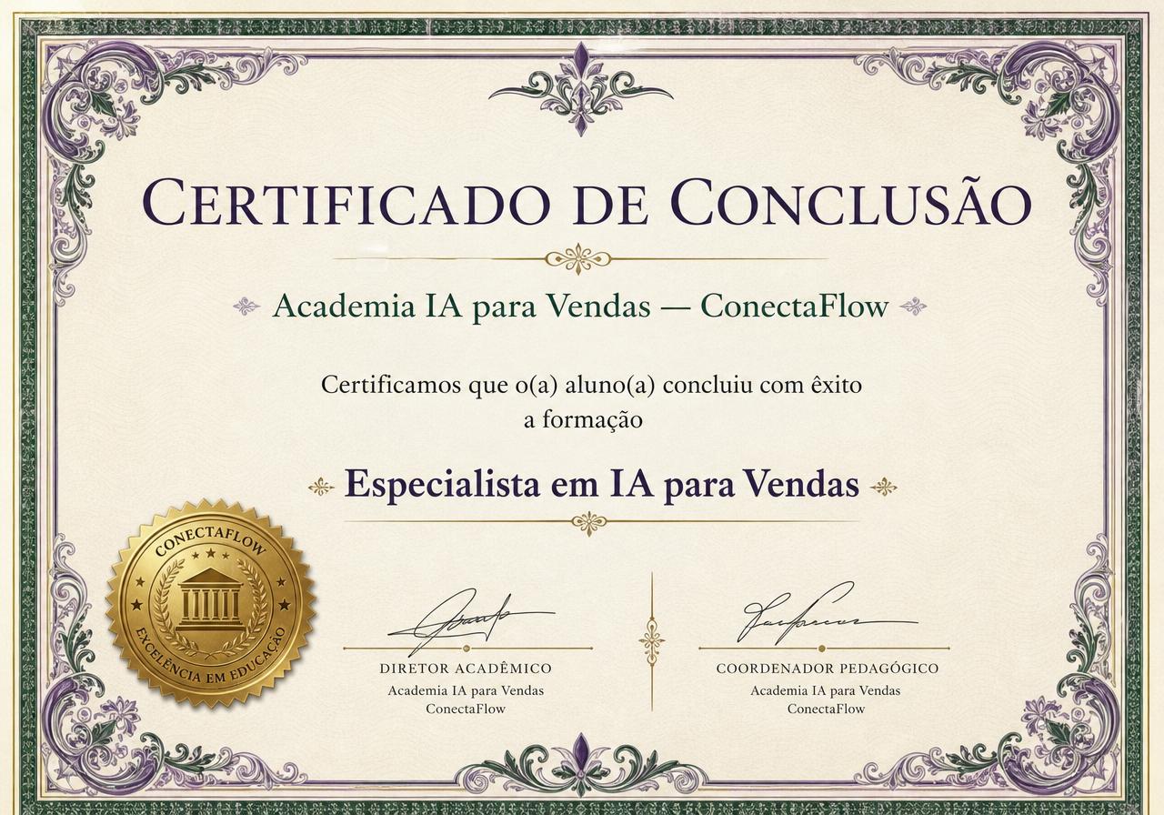 Certificado de Conclusão da Academia IA para Vendas